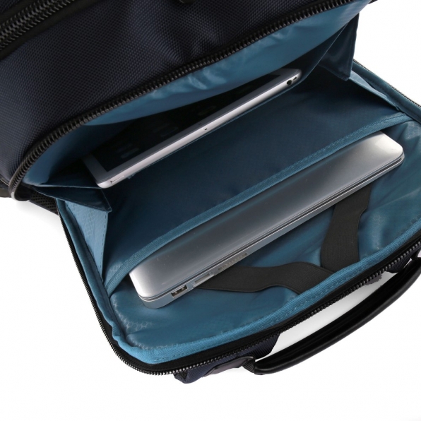 خرید و قیمت کوله پشتی  لپ تاپ رونکاتو مدل ایجنسی رنگ سرمه ای سایز 15.6 اینچ دو تبله رونکاتو ایتالیا – roncatoiran AGENCY RONCATO ITALY 40195023 6
