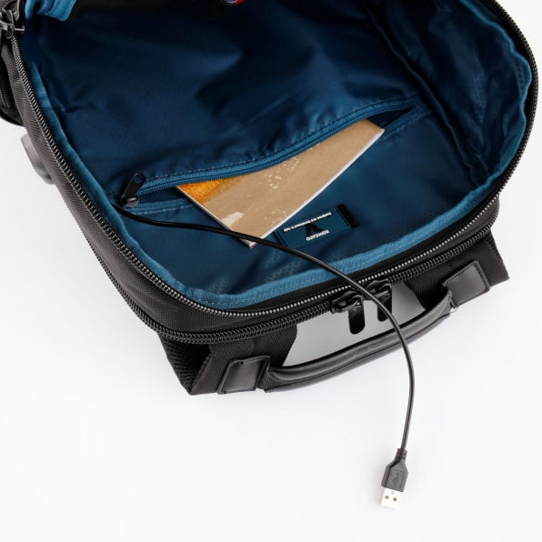 خرید و قیمت کوله پشتی  لپ تاپ رونکاتو مدل ایجنسی رنگ مشکی سایز 15.6 اینچ دو تبله رونکاتو ایتالیا – roncatoiran AGENCY RONCATO ITALY 40195201 5