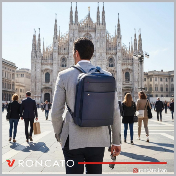 خرید و قیمت کوله پشتی لپ تاپ رونکاتو مدل آلاسکا رنگ سرمه ای سایز 15.6 اینچ دو تبله داخلی رونکاتو ایتالیا – roncatoiran alaska  RONCATO ITALY 41242723 1
