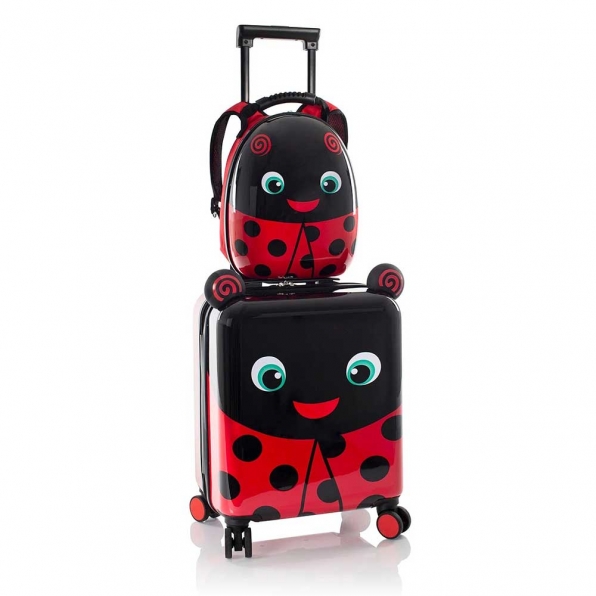 خرید کوله پشتی هیس ست کوله و ترولی بچه گانه لیدی باگ رنگ قرمز چمدان ایران -13149308700 LADY BUG Super Tots Lady Bug - Kids Luggage & Backpack Set 10