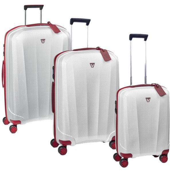 قیمت ست کامل چمدان مسافرتی رونکاتو ایتالیا مدل گلم سایز کوچک ، متوسط و بزرگ رنگ سفید و قرمز رونکاتو ایران – RONCATO ITALY WE GLAM 59500930 roncatoiran