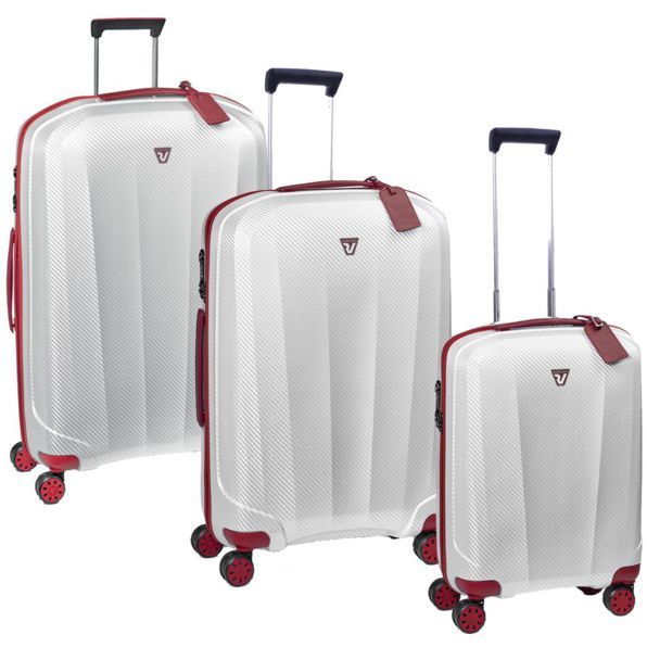 خرید ست کامل چمدان مسافرتی رونکاتو ایتالیا مدل گلم سایز کوچک ، متوسط و بزرگ رنگ سفید و قرمز رونکاتو ایران – RONCATO ITALY WE GLAM 59500930 roncatoiran