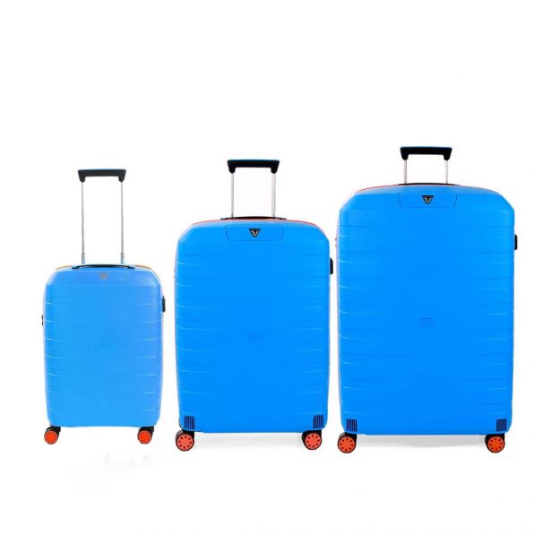 قیمت و خرید ست کامل چمدان مسافرتی رونکاتو ایتالیا مدل باکس یانگ سایز کوچک ، متوسط و بزرگ رنگ آبی رونکاتو ایران – RONCATO ITALY BOX 4.0 55401208 roncatoiran