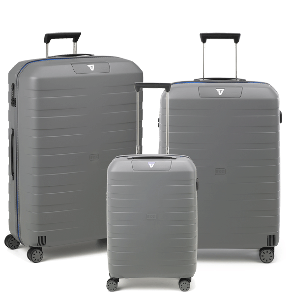 قیمت و خرید ست کامل چمدان مسافرتی رونکاتو ایتالیا مدل باکس یانگ سایز کوچک ، متوسط و بزرگ رنگ   آبی خاکستری رونکاتو ایران – RONCATO ITALY BOX young 554010320 roncatoiran